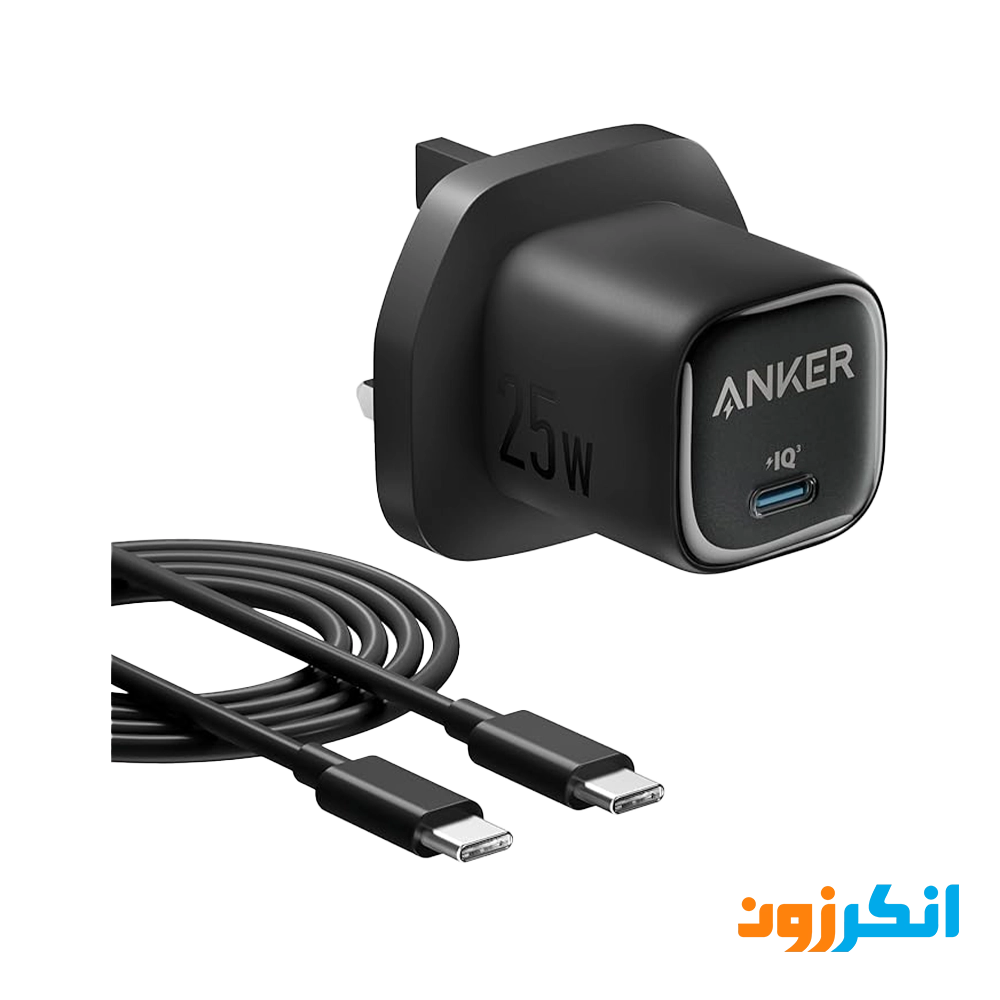 شارژر دیواری 25 وات انکر همراه کابل USB-C مدل B2656