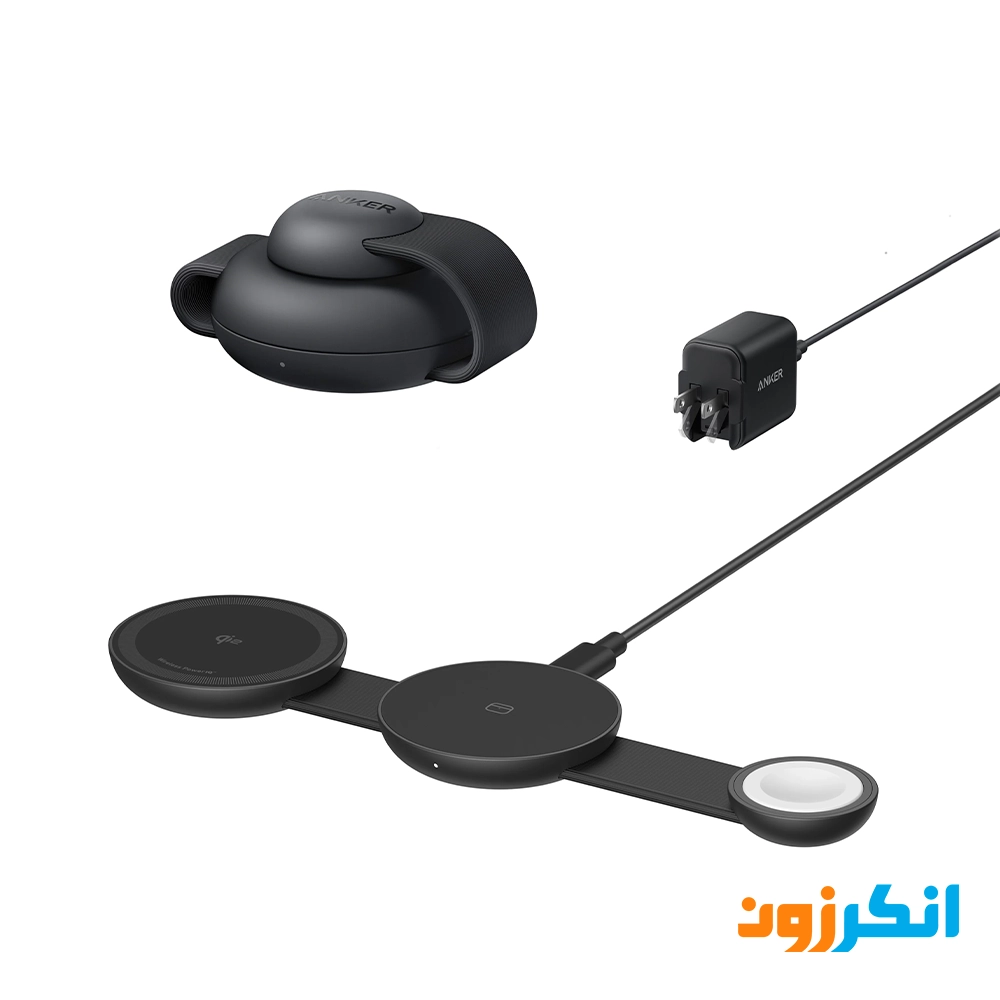 شارژر مگ‌سیف سه کاره انکر با توان 15 وات مدل B25M8