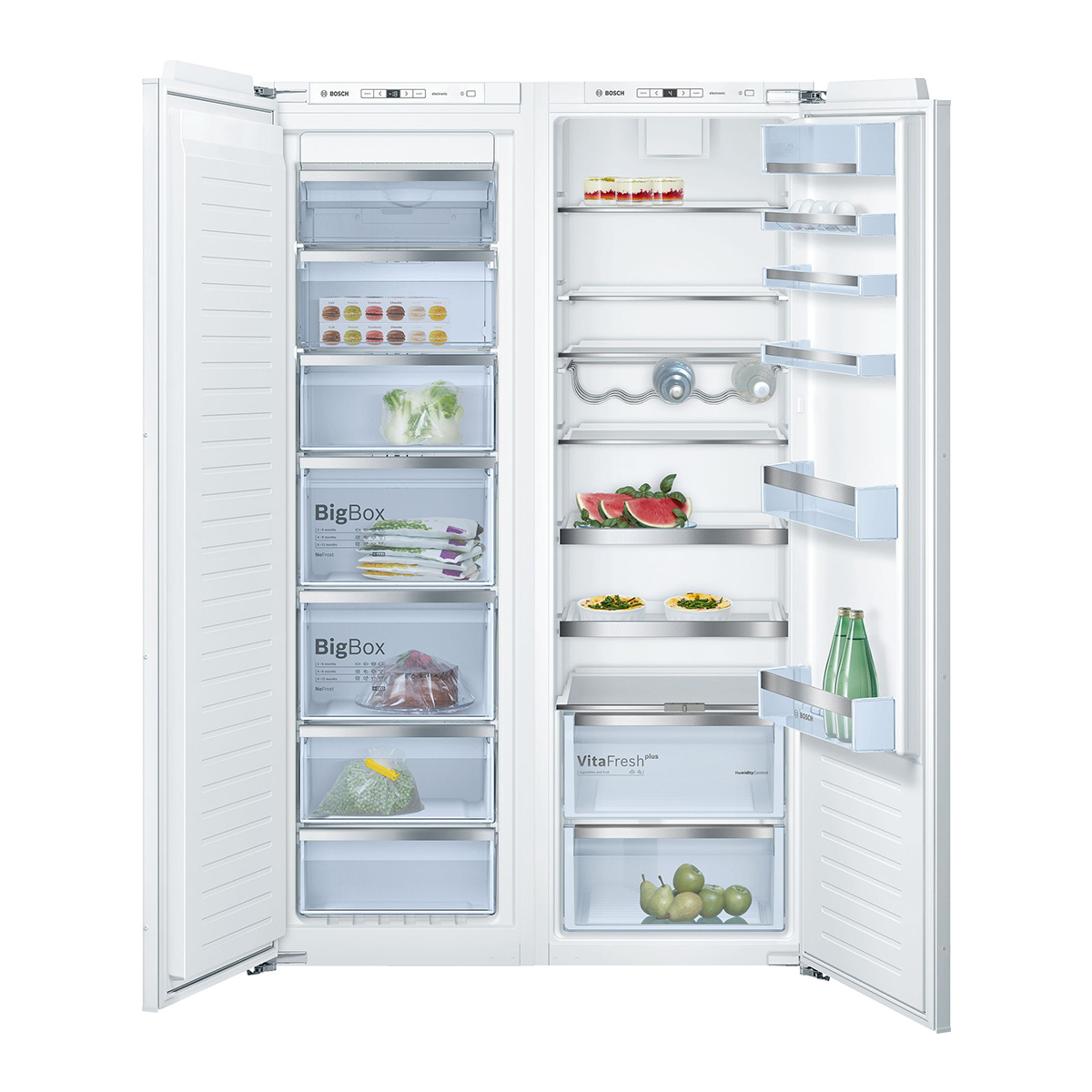 یخچال و فریزردوقلو توکار BOSCH KIR81AF30 – GIN81AE30 — تصویر ۲
