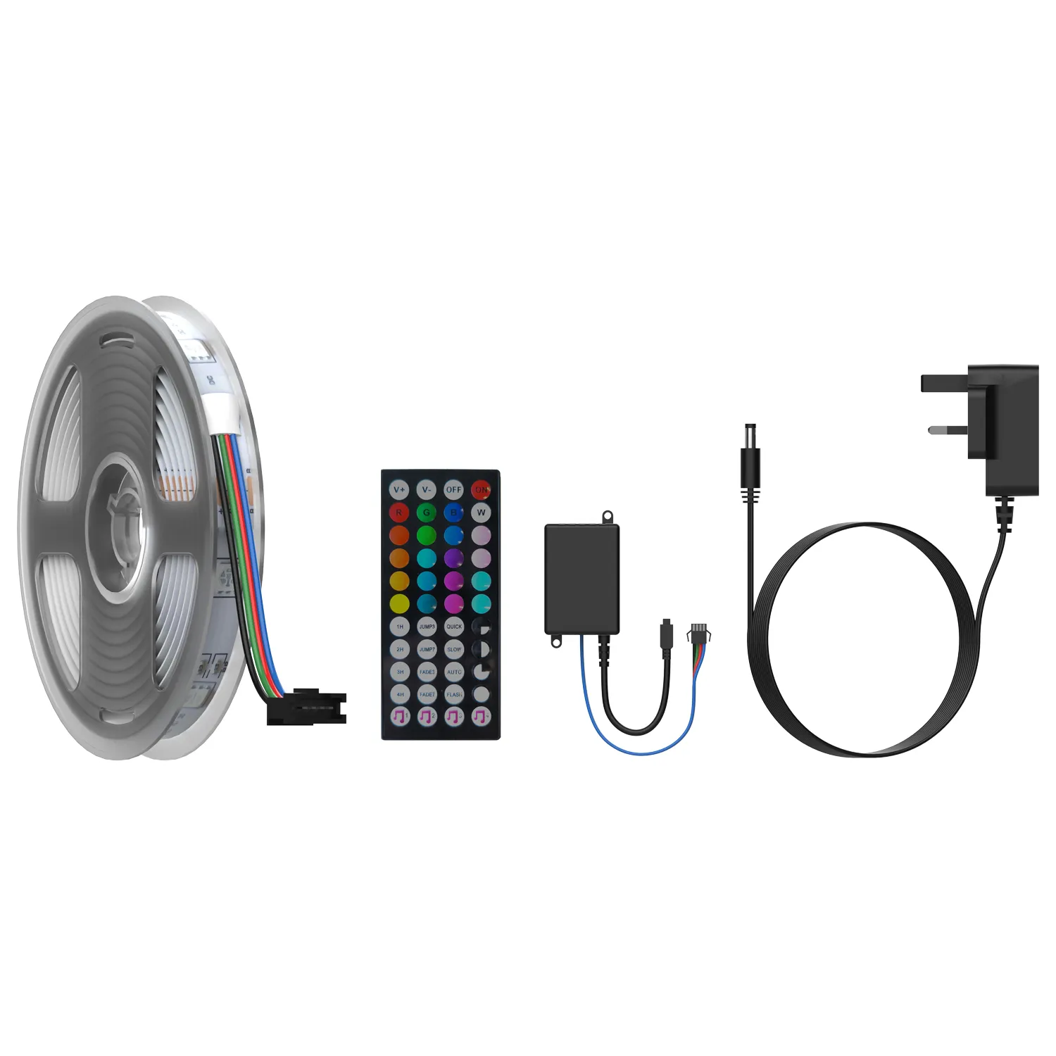 ریسه ال ای دی پرودو RGB طول ۵ متر با ریموت کنترل