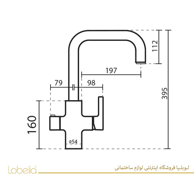 شیر ظرفشویی سول سفید KWC کی دبلیوسی Sol kitchen — تصویر ۴