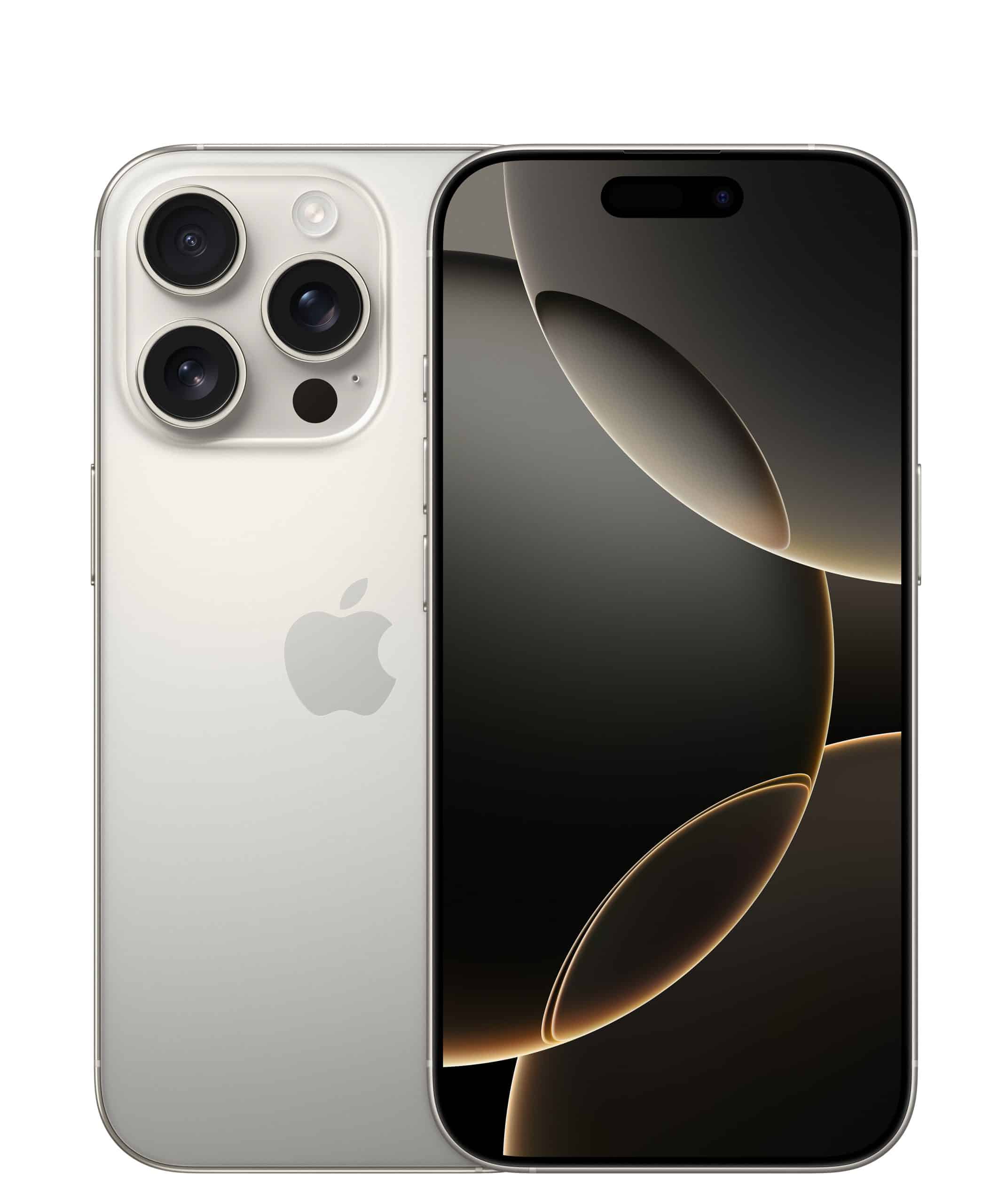 گوشی اپل iPhone 16 Pro نقره‌ای | 128 گیگابایت دو سیم رجیستر باتری 90 (استوک جعبه اصلی)
