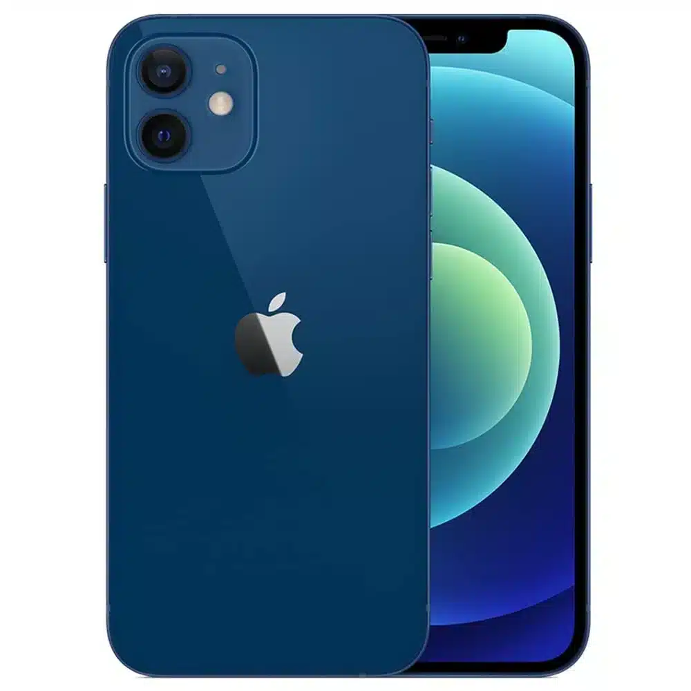 گوشی اپل iPhone 12 Normal آبی | 128 گیگابایت دو سیم رجیستر باتری 100 (استوک جعبه اصلی)