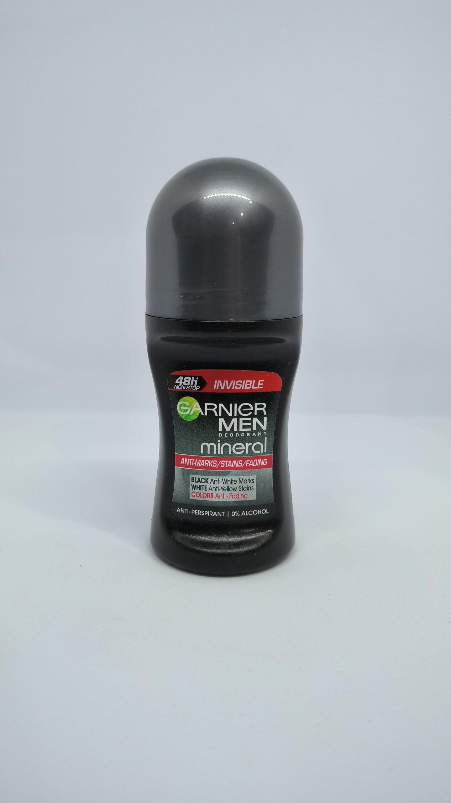 مام رول ضد تعریق مردانه گارنیر GARNIER مدل Invisible حجم 50 میل