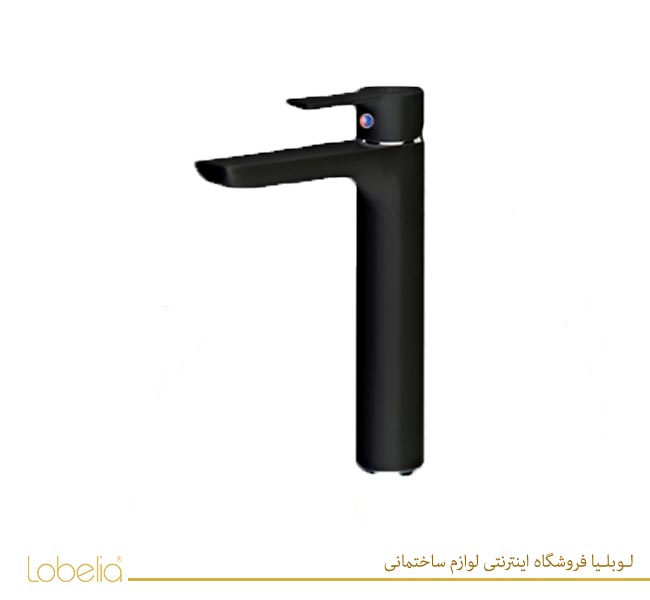 شیر روشویی پایه بلند مدل ریتا مشکی kwc کی دبلیوسی — تصویر ۲