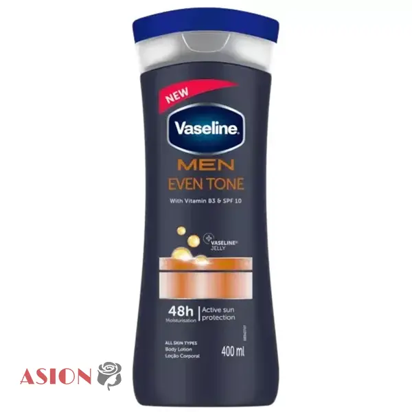 لوسیون بدن مردانه وازلین Vaseline مدل Men Even Tone حجم 400 میل