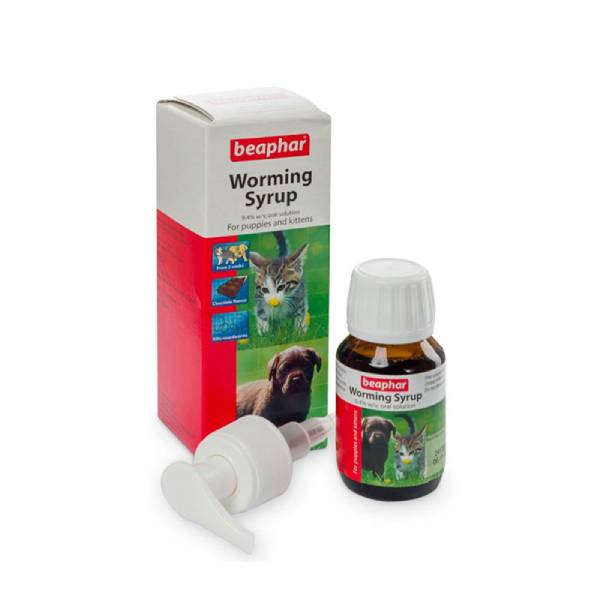 شربت ضد انگل بچه گربه و توله سگ بیفار – Beaphar Worming