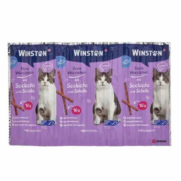 تشویقی مدادی گربه وینستون با طعم سالمون و قزل آلا – Winston Snack Cats with Salmon