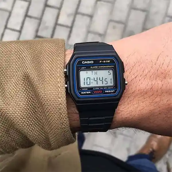 ساعت مچی کاسیو کد f-91w-1 — تصویر ۵