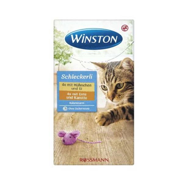 بستنی گربه وینستون با طعم اردک و مرغ _ Winston