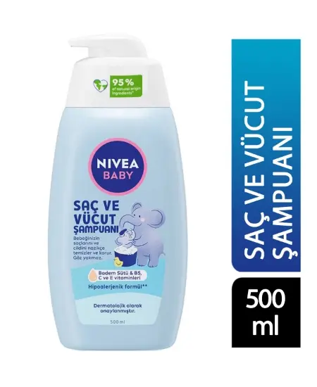 شامپو بچه نیوآ NIVEA سر و بدن مدل Saç Ve Vücut حجم 500 میل - پاکینو