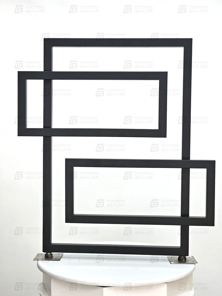 رادیاتور حوله خشک کن استیل مدل مستطیل جدید 75 × 80 سانتی متر