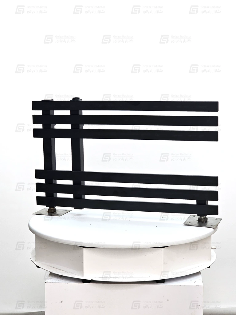 حوله خشک کن استیل مدل سهند یک طرفه دو پله ابعاد 35×55 سانتی متر — تصویر ۳