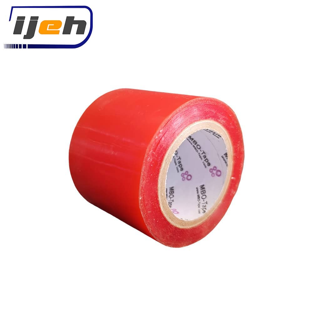 نوارچسب ژله ای شفاف دوطرفه جلد قرمز Gel Double Sided Tape 5cm — تصویر ۲