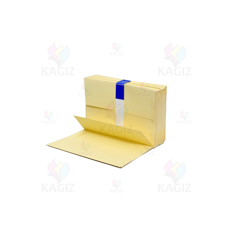 پاکت دعوت اندازه ۱۵x10 رنگ کرم بسته ۱۰۰عددی — تصویر ۲