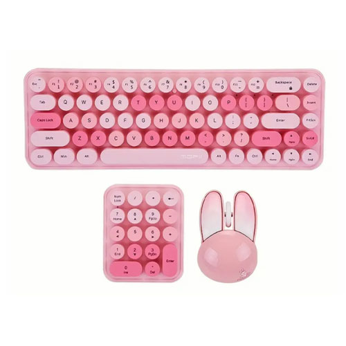 MOFII I Bean Max Wireless Mechanical Blue Switch Keyboard and Mouse — تصویر ۵