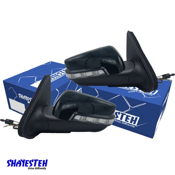 آینه راهنمادار پژو 405 – آریسان با قاب یشمی (تنظیم دستی) بدون لرزش برند SHAYESTEH