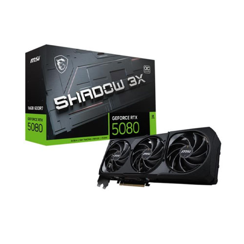 MSI GeForce RTX 5080 16G Shadow 3X Graphics Card
