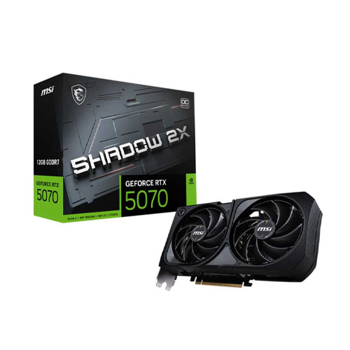 MSI GeForce RTX5070 12GB SHADOW 2X OC GDDR7 GRAPHIC CARD