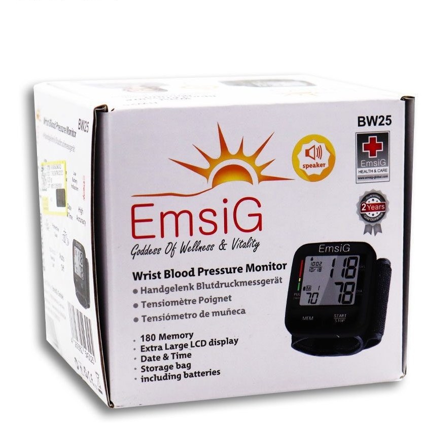 فشارسنج دیجیتالی مچی امسیگ مدل Emsig BW25 — تصویر ۳