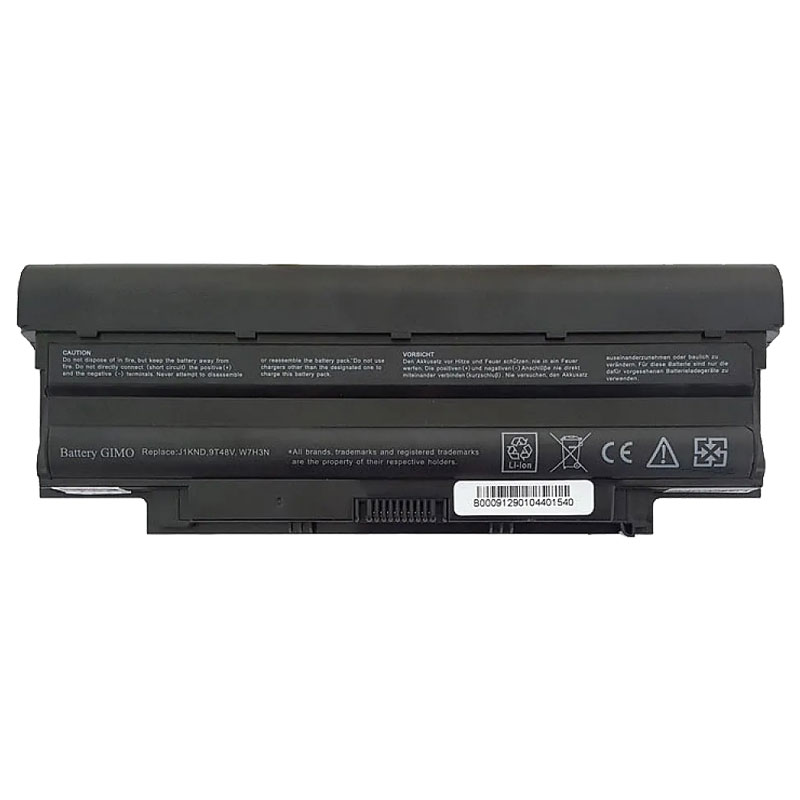 باتری لپ تاپ دل مدل Inspiron N5010-N5110-N4010-N5030 برند Gimo | ظرفیت 6000 | 67 وات | 9 سلولی