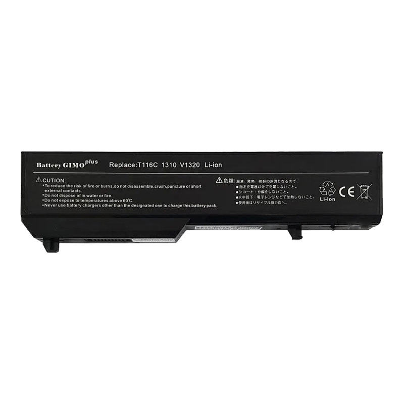 باتری لپ تاپ دل مدل Dell Vostro 1320 | برند Gimo Plus | ظرفیت 4400 | 49 وات | 6 سلولی | T116C , 1310 , V1320