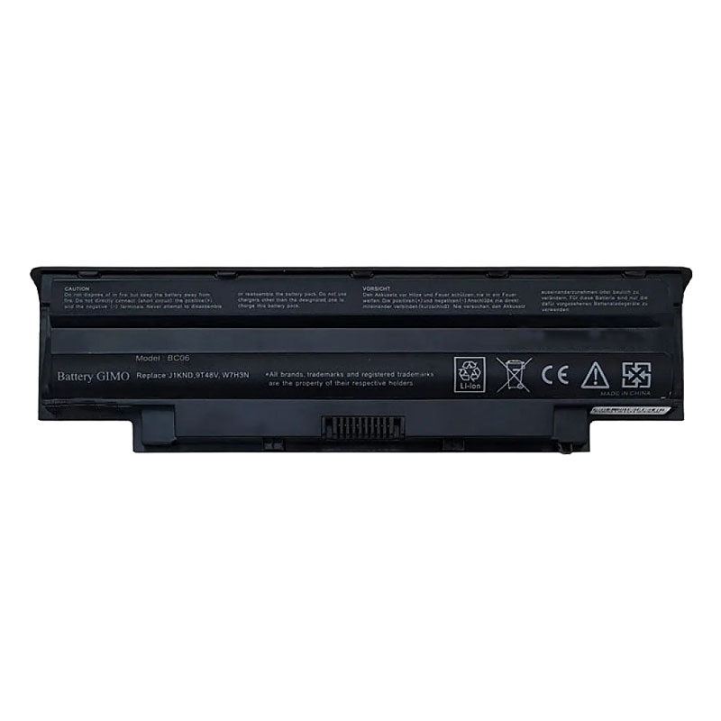 باتری لپ تاپ دل Dell Inspiron N5110 | برند GIMO | ظرفیت 4000 | 45 وات | 6 سلولی | J1KND , 9T48V , W7H3N