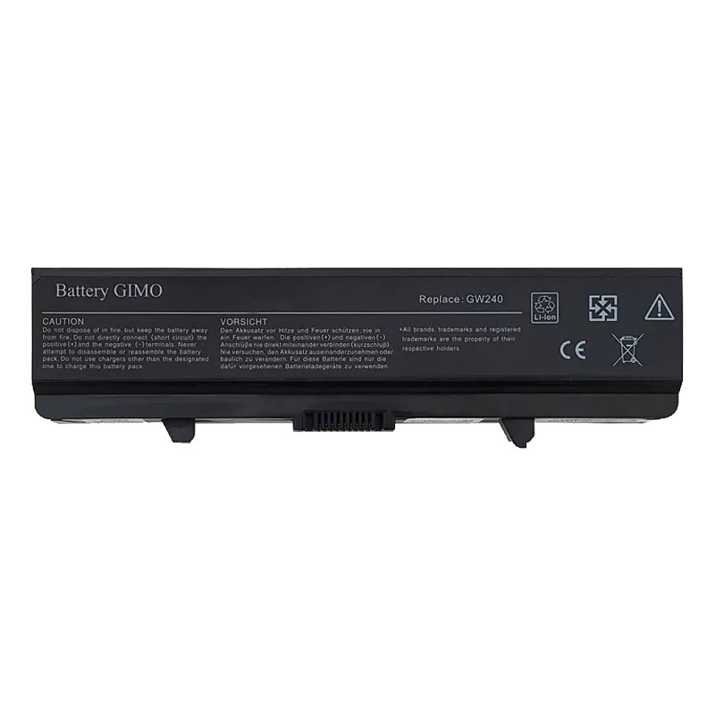 باتری لپ تاپ دل مدل Dell Inspiron 1545 | برند GIMO | ظرفیت 4000 | وات 4000 | 6 سلول | پارت نامبر GW240