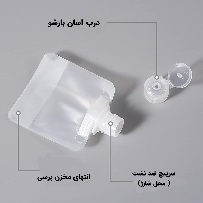 کیسه بسته بندی کرم و مایعات مسافرتی D183 — تصویر ۷