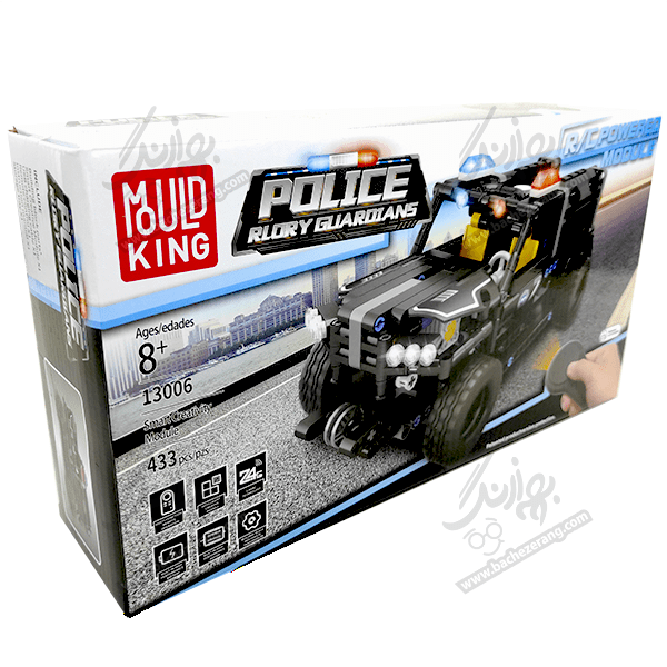 لگو ماشین پلیس کنترلی MOULD KING کد 13006 — تصویر ۳