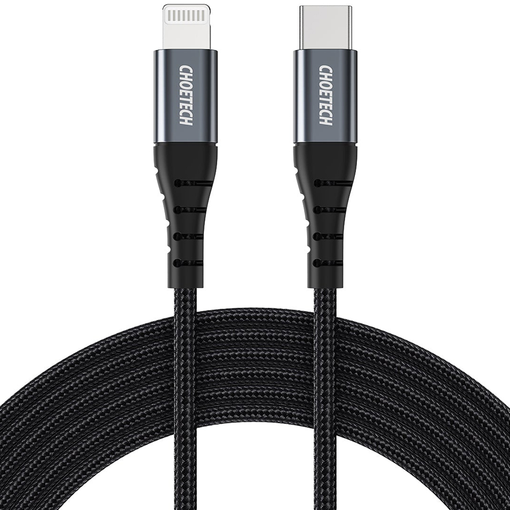 کابل CHOETECH چویتِک تبدیل USB-C به Lightning طول 1.2 متری 3 آمپر مدل IP0039
