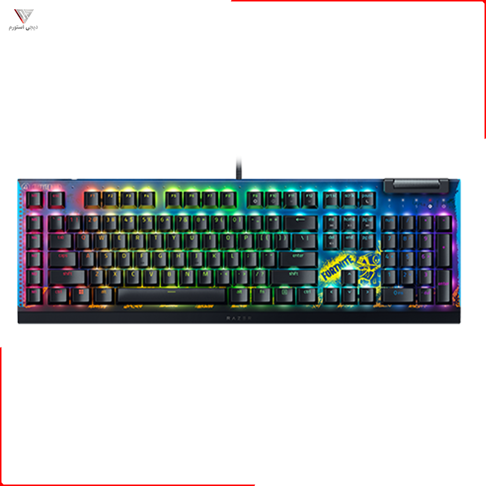 کیبورد Razer BlackWidow V4 X Fortnite Edition