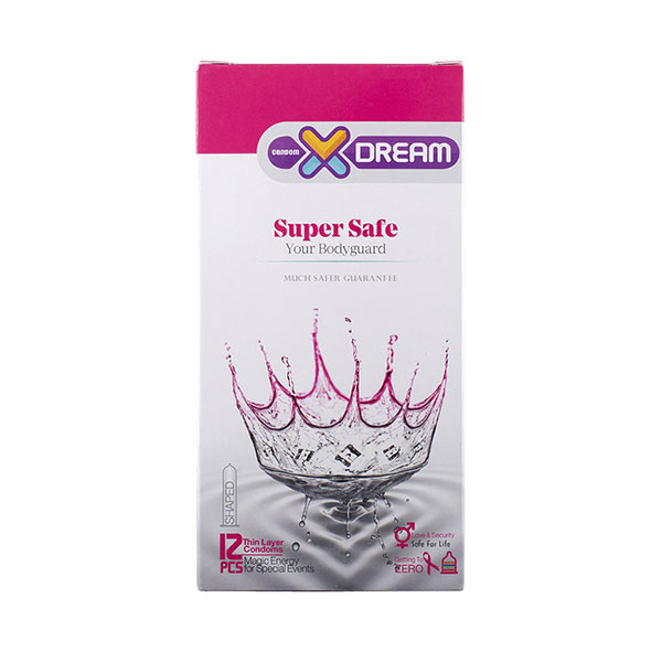 کاندوم فوق ایمن ایکس دریم XDream Super Safe – بسته 12 عددی ایمن، باکیفیت و طراحی فوق‌العاده برای تجربه‌ای مطمئن و راحت — تصویر ۲