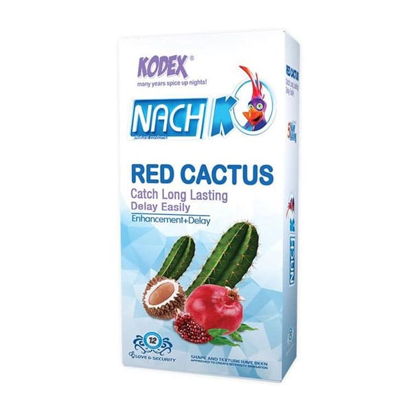 کاندوم تاخیری و بزرگ کننده لارگو قرمز ناچ کدکس Red Largo Kodex | بسته 12 عددی ترکیبی از بزرگ‌کنندگی و تاخیر برای تجربه‌ای رضایت‌بخش — تصویر ۲