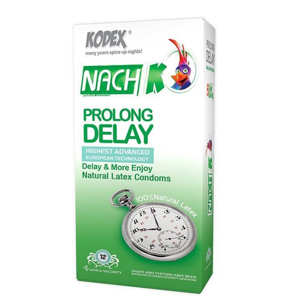 کاندوم تاخیری طولانی مدل پرو لانگ دیلی ناچ Kodex Prolong Delay | بسته 12 عددی تاخیر طولانی برای تجربه کامل و لذت طولانی‌تر — تصویر ۲
