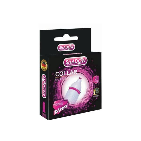 کاندوم فضایی طوقی شادو Shadow Collar Alien – بسته 1 عددی طراحی حلقه‌ای و نوآورانه برای تحریک مضاعف و تجربه فضایی در رابطه — تصویر ۳