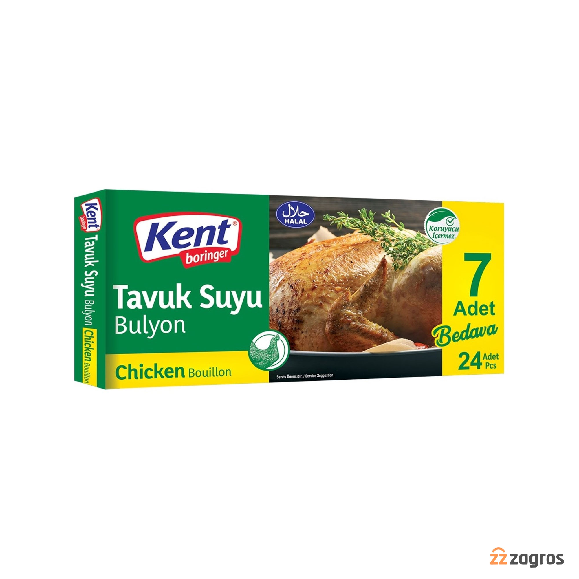 عصاره مرغ کنت بورینگر بسته 24 عددی