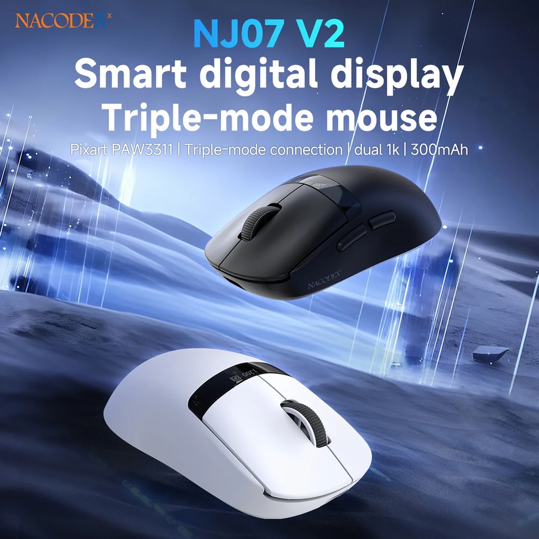 موس گیمینگ AJAZZ NJ07 V2 Wireless Black — تصویر ۴