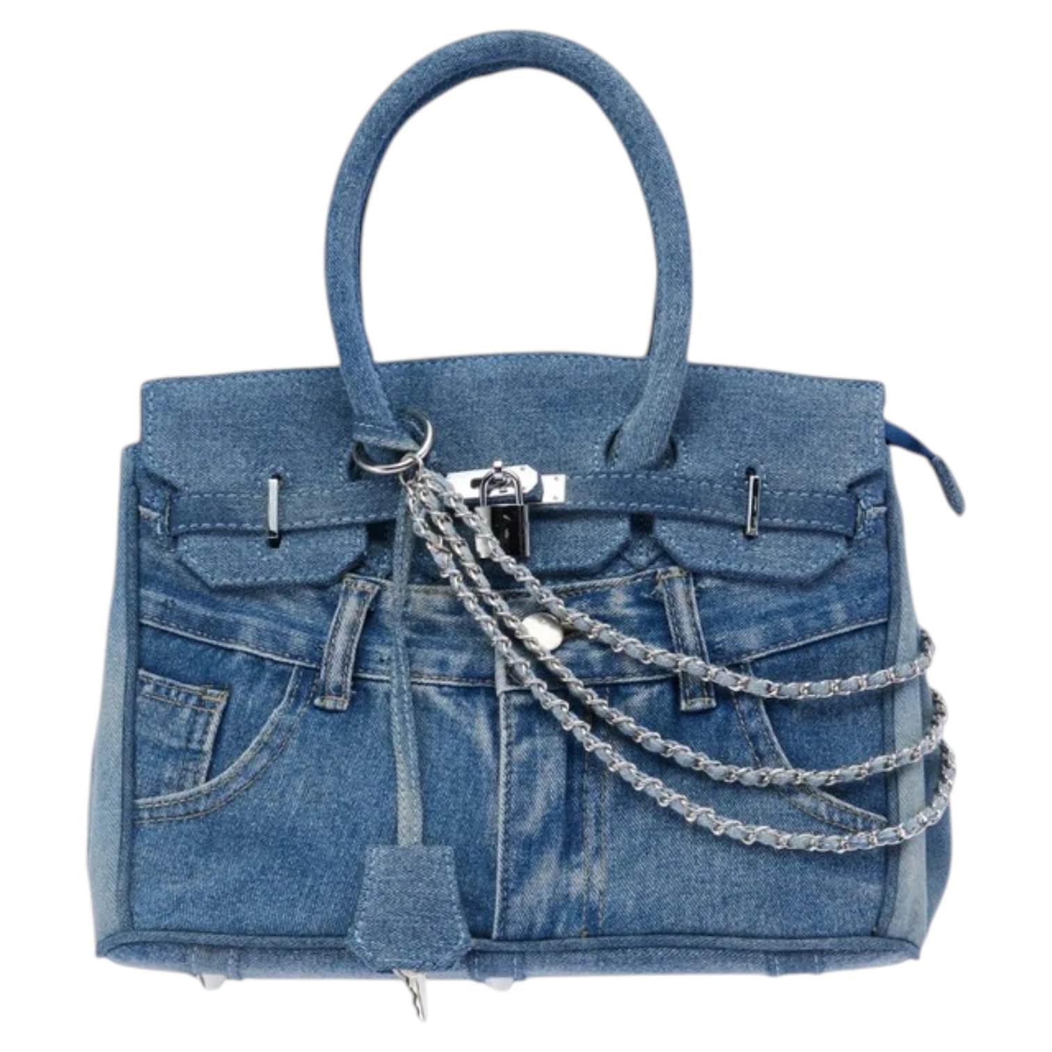 کیف جین زنانه مدل Denim Blues | کیف دستی و دوشی — تصویر ۲