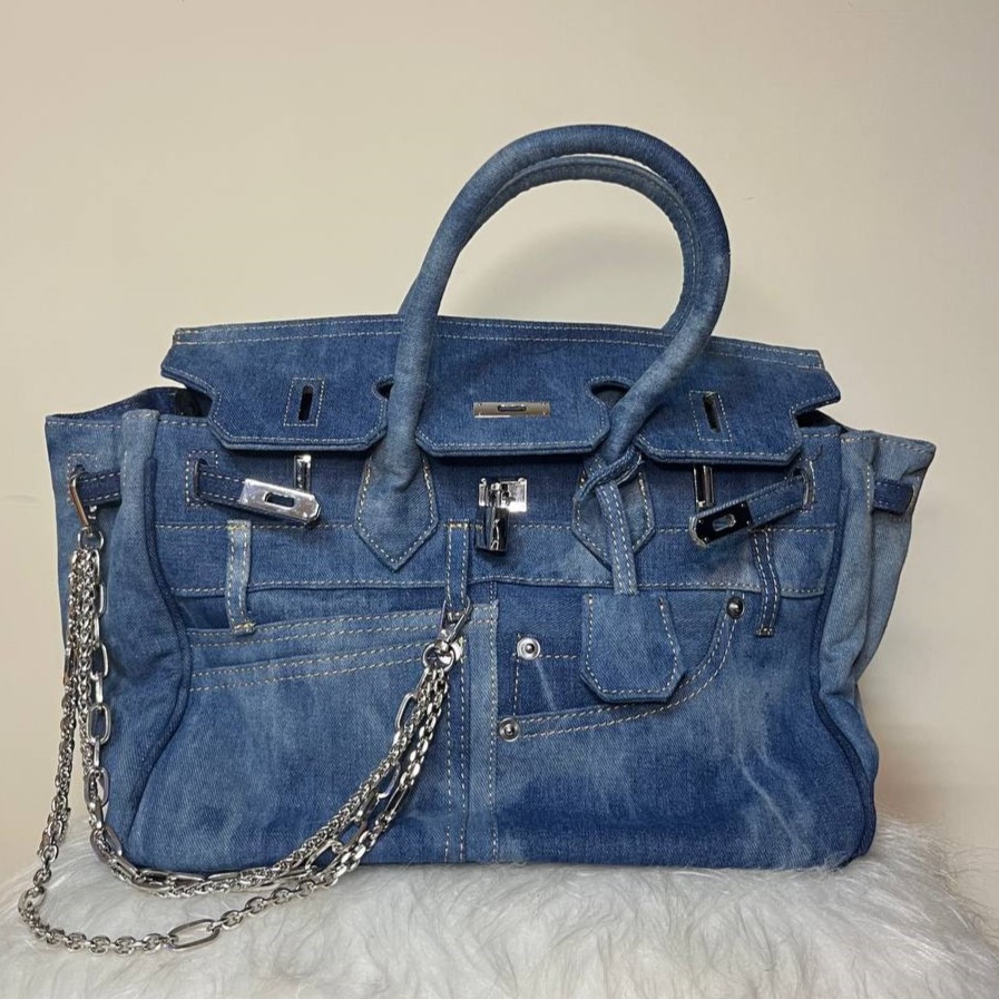کیف جین زنانه مدل Denim Blues | کیف دستی و دوشی — تصویر ۶