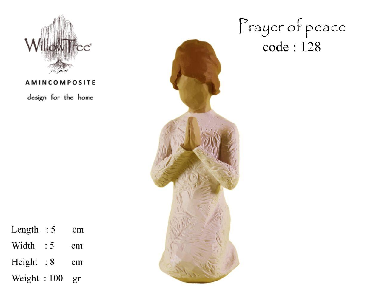 مجسمه ویلوتری مدل نماز صلح کد 128 WillowTree Prayer Of Peace 128 Statue — تصویر ۲