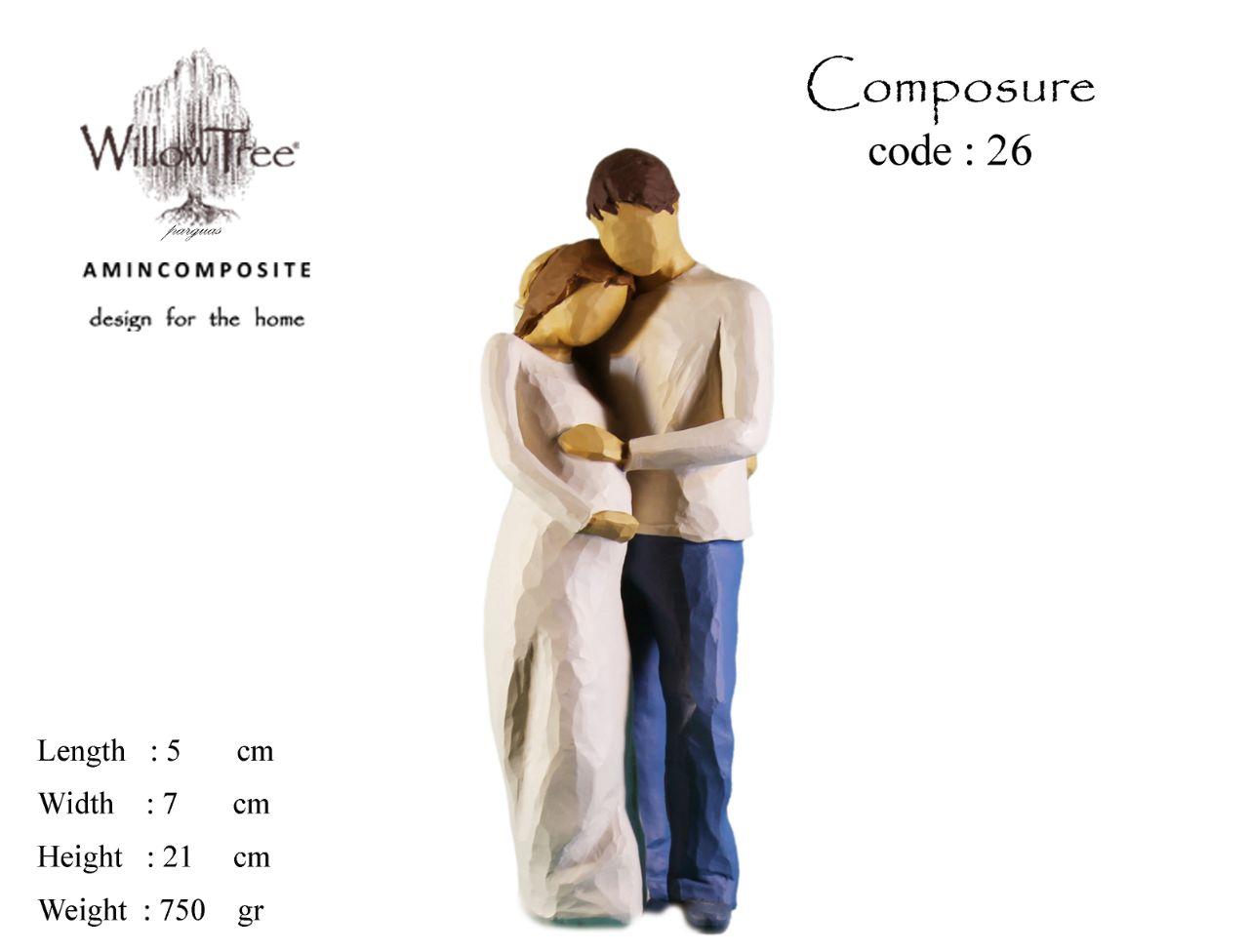 مجسمه ویلوتری مدل آرامش کد 26 WillowTree Composure statue — تصویر ۲