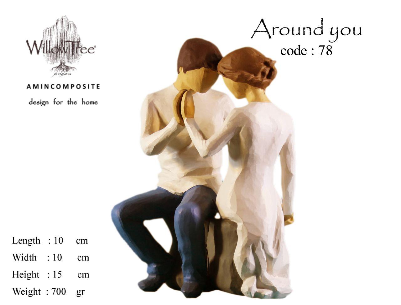 مجسمه ویلوتری مدل درکنارتو کد 78 WillowTree Around You 78 Statue — تصویر ۲