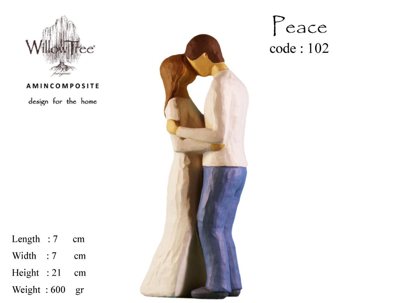 مجسمه ویلوتری مدل صلح کد 102 WillowTree Peace 102 Statue — تصویر ۲