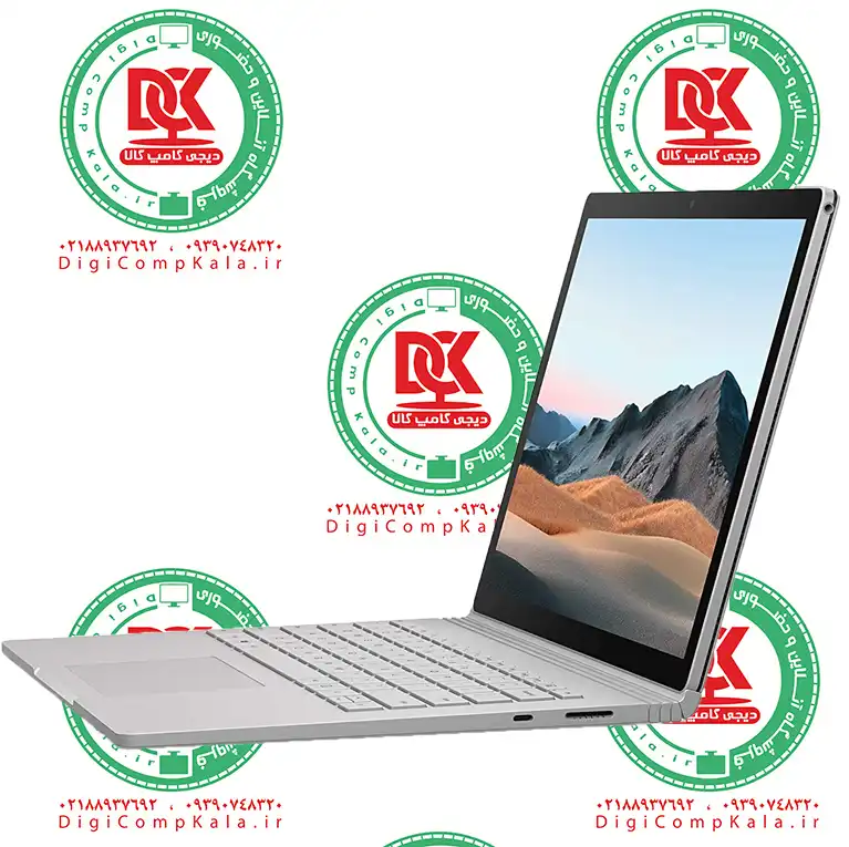 سرفیس بوک 2 13.5 اینچ لمسی Microsoft Surface Book 2 i7 8650u RAM 16GB SSD M.2 NVMe 512GB NVIDIA GTX 1050 2GB 3K*4K ( 3000 * 2000 ) IP — تصویر ۳