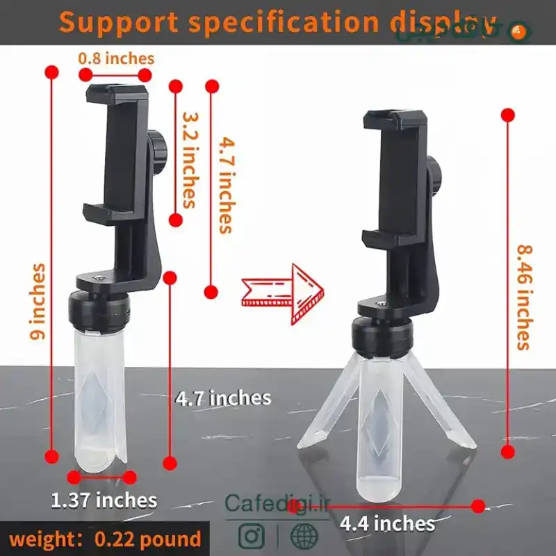 سه پایه موبایل تاشو Majiyahe Camping Stand Lamp | کافه دیجی — تصویر ۳