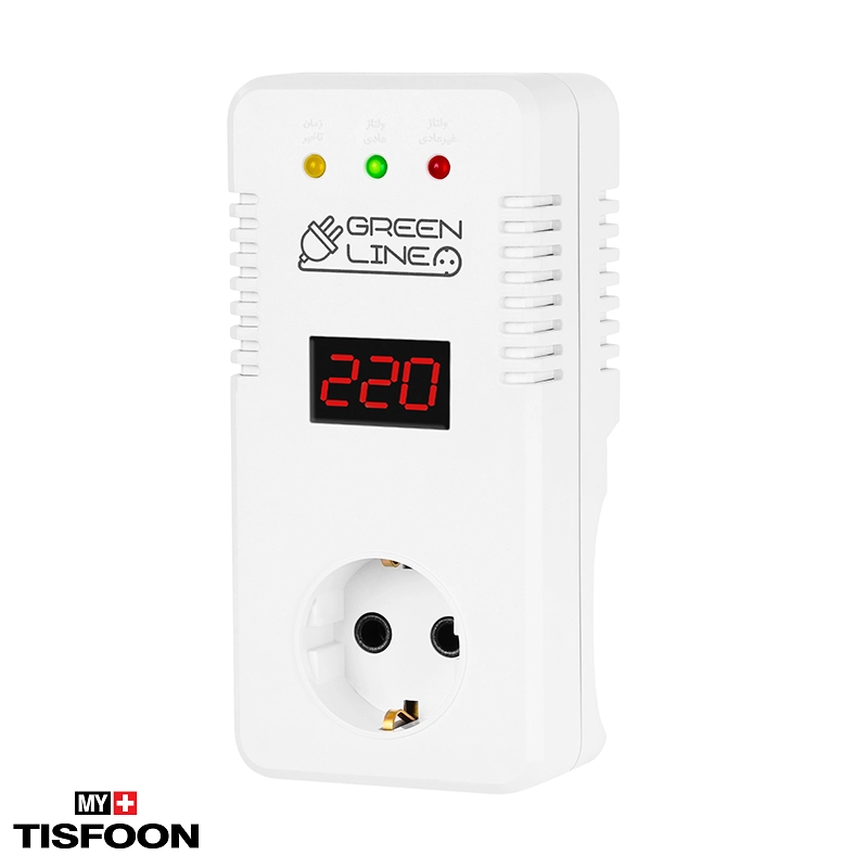 محافظ ولتاژ دیواری گرین لاین مدل GREEN Line GLP161D — تصویر ۲