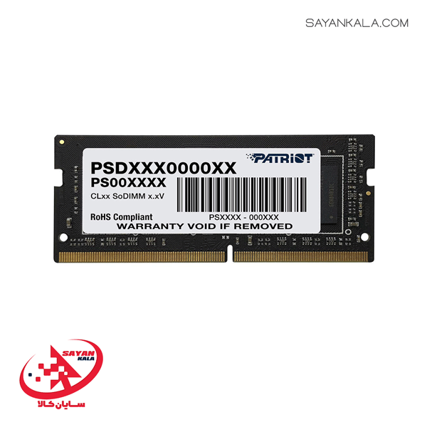 رم لپ تاپ پاتریوت مدل RAM LAPTOP PATRIOT SIGNATURE LINE 8GB 3200MHZ CL22