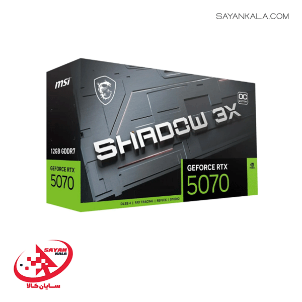 کارت گرافیک ام اس آی مدل GRAPHICS CARD MSI GeForce RTX 5070 SHADOW 3X OC 12GB