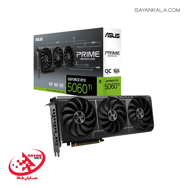 کارت گرافیک ایسوس مدل GRAPHIC CARD ASUS PRIME GEFORCE RTX 5060 TI 16GB OC